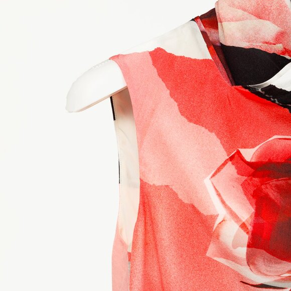 Alexander McQueen PF/19 Torn Rose Ivory Floral Silk Tank - Picture 6 of 13